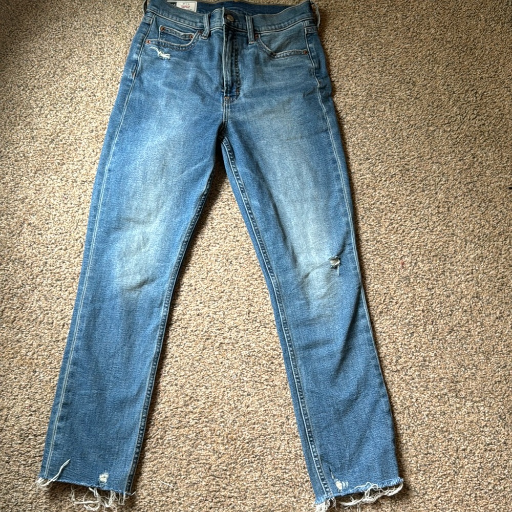 Gap cigarette high rise jeans